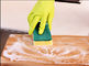 Spugna di pulizia della cucina di forma di rettangolo, spugna antibatterica di lavaggio del piatto fornitore